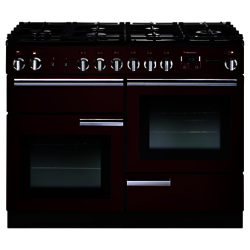 Rangemaster Professional+ 110 Dual Fuel Range Cooker Cranberry